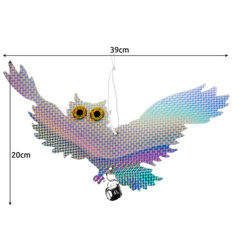 Визуальный отпугиватель птиц Chomik сова с крыльями Одеса - зображення 7