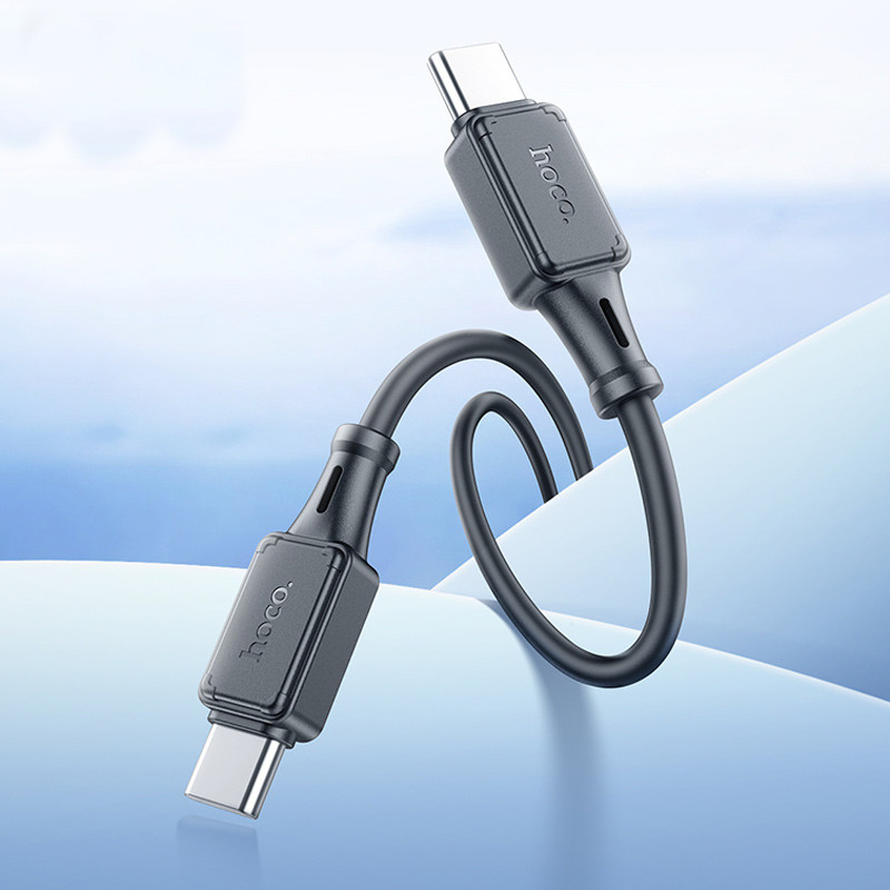Дата кабель Hoco X101 Assistant 60W Type-C to Type-C (1m) Херсон - изображение 5