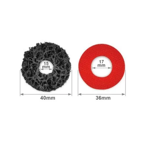 Круг шлифовальный для чистки колесных ступиц (комплект 6шт.)  TOPTUL JGAE0601 Харків - зображення 2