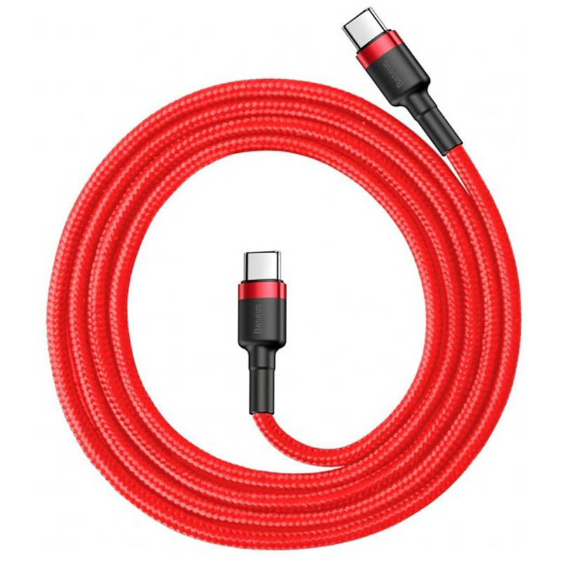 Дата кабель Baseus Cafule Type-C to Type-C PD2.0 60W (2m) (CATKLF-H) Херсон - изображение 3