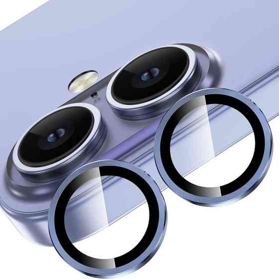 Уценка Защитное стекло Metal Classic на камеру (в упак.) для Apple iPhone 16 (6.1") / 16 Plus (6.7") Херсон