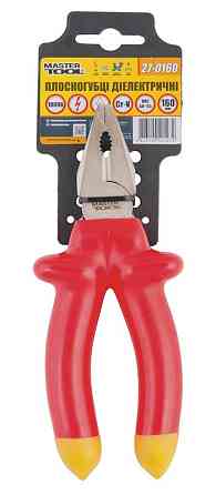 Плоскогубцы диэлектрические MASTERTOOL 160 мм CrV6150/HRC 50~55 27-0160 Харків