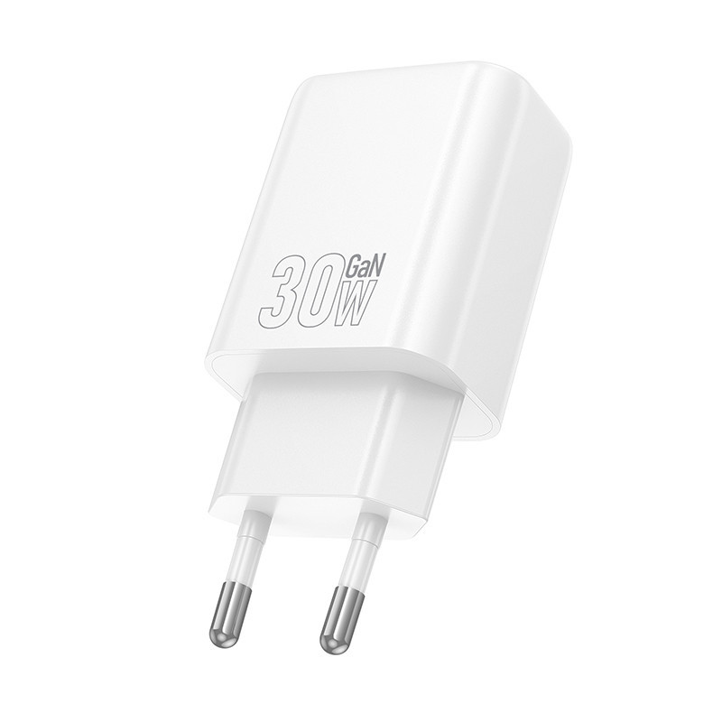 СЗУ Hoco N63 Gentle PD30W+QC3.0 (1USB-A/1C) + кабель Type-C to Lightning Херсон - зображення 8