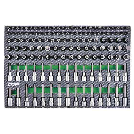 Тележка с инструментом (BUMPER SERIES) 7 секций 413ед. серый TOPTUL GE-41330 Харьков