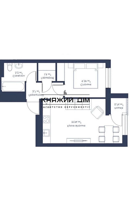 1 кімнатна квартира ЖК Метрополія2 Київ - зображення 2