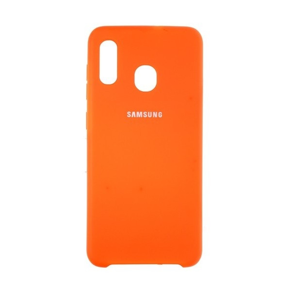 Silicone Case Samsung A20S Orange (Код товару:10750) Харків - зображення 1