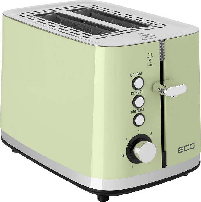Тостер ECG ST 2766 Vintage Olive 925 Вт оливковый Киев - изображение 2