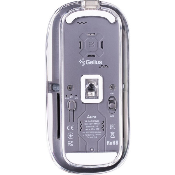 Мишка Gelius Aura GP-WM001 Transparent/Grey (Код товару:41480) Харків - зображення 2