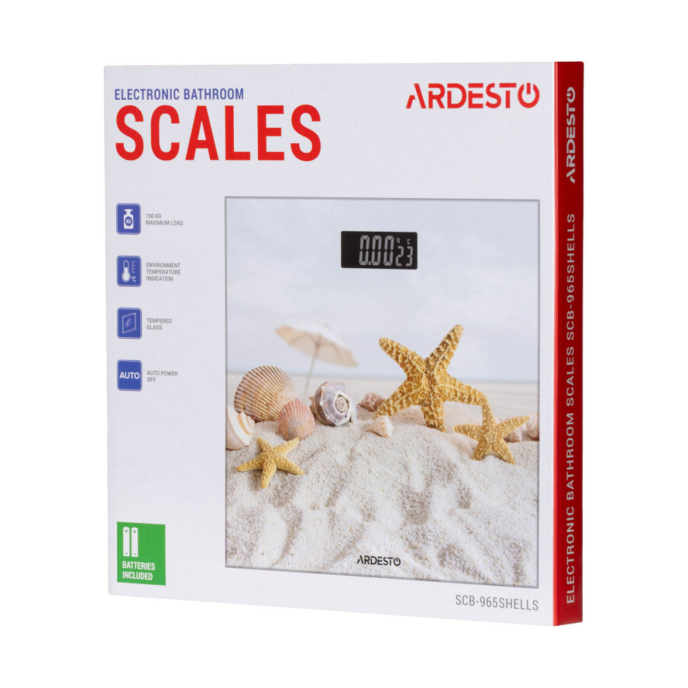 Весы напольные электронные Ardesto SHELLS SCB-965SHELLS 150 кг Киев - изображение 5