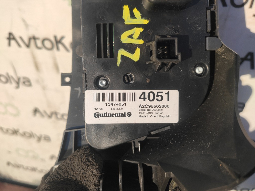 Блок управления климат-контролем Opel Zafira C 2012-2019 (13474051) Ковель - зображення 3