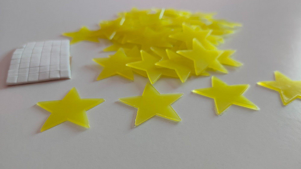 Звёзды желтые 50 шт для декора комнаты , детских Борисполь - изображение 5