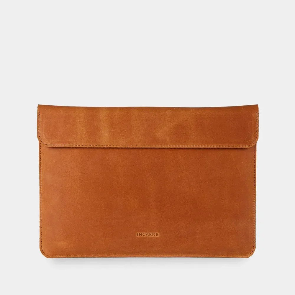 Чехол для ноутбука винтажный Incarne Klouz MacBook Pro 13" 2016-2025 klouz-cognac-vintage-pro-13 кон Київ - зображення 1