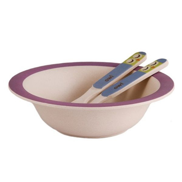 Дитячий набір посуду Fissman Совенок FS-8351 3 предмети Київ - зображення 1