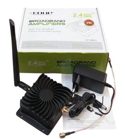 Усилитель сигнала Wi-Fi (репитер, бустер) 8W с внешней направленной антенной 20dBi и роутером (83148 Днепр - изображение 2