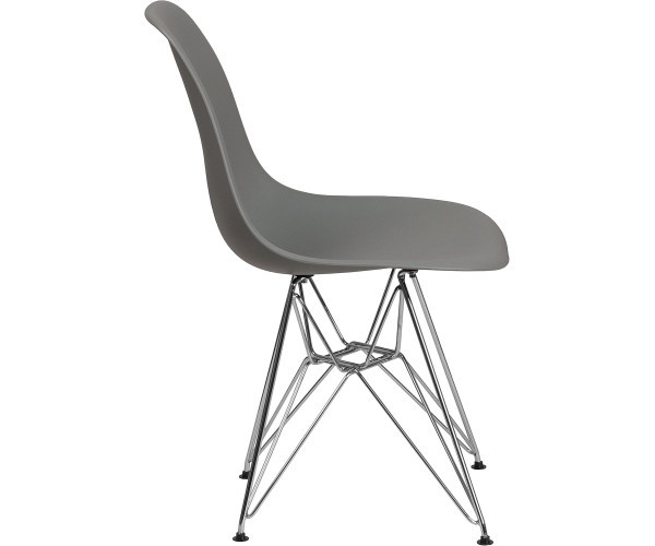 Стілець Тауер ніжки метал пластик сірий Дніпро - зображення 2