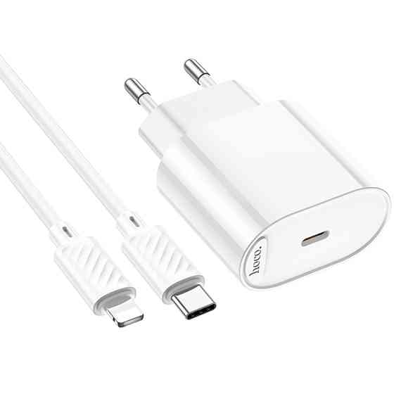 СЗУ Hoco C109A Fighter PD20W+QC3.0 (1USB-A/1C) + кабель Type-C to Lightning Херсон