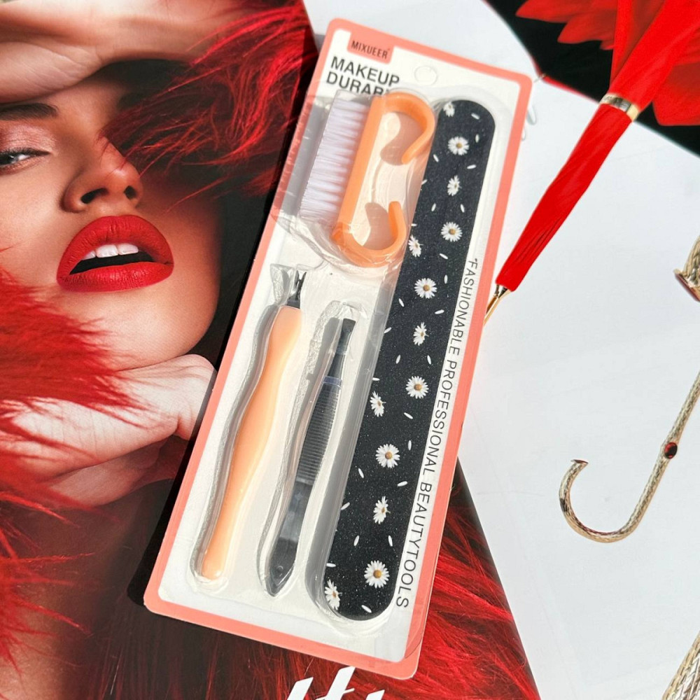 Набор инструментов для ухода ногтей Ромашка 11353 4 предмета Київ - зображення 1