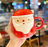 Кухоль з кришкою новорічна Santa Claus 2 13715 350 мл Київ