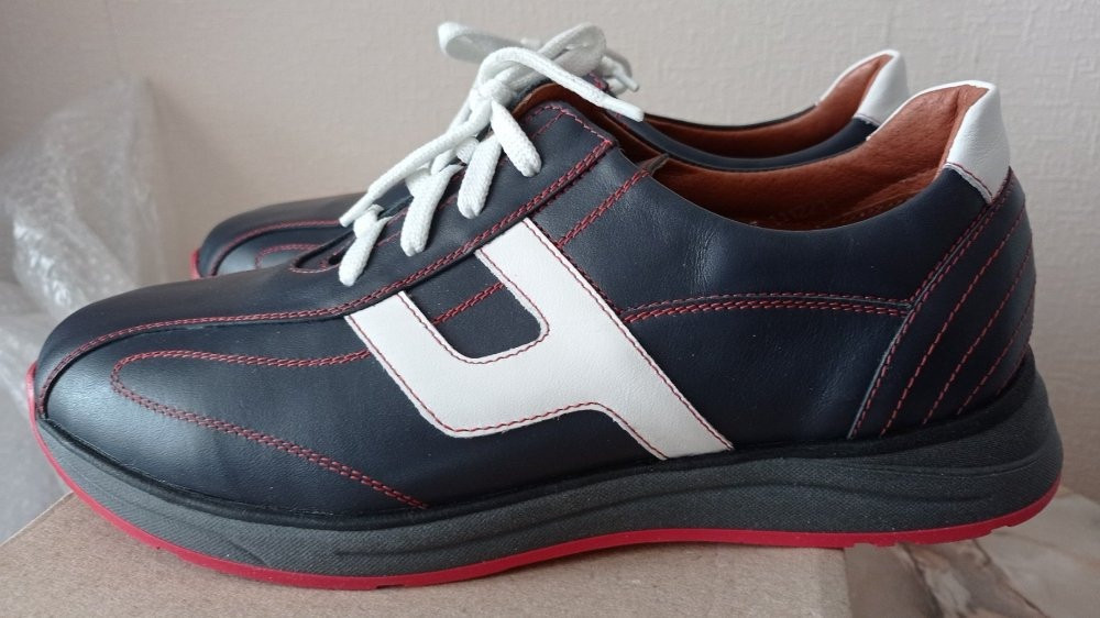 Кроссовки мужские р. 40-41 Кожа Киев - изображение 1