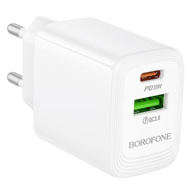 СЗУ Borofone BN27 Fuente PD20W+QC3.0 (1USB-A/1C) Херсон - изображение 4