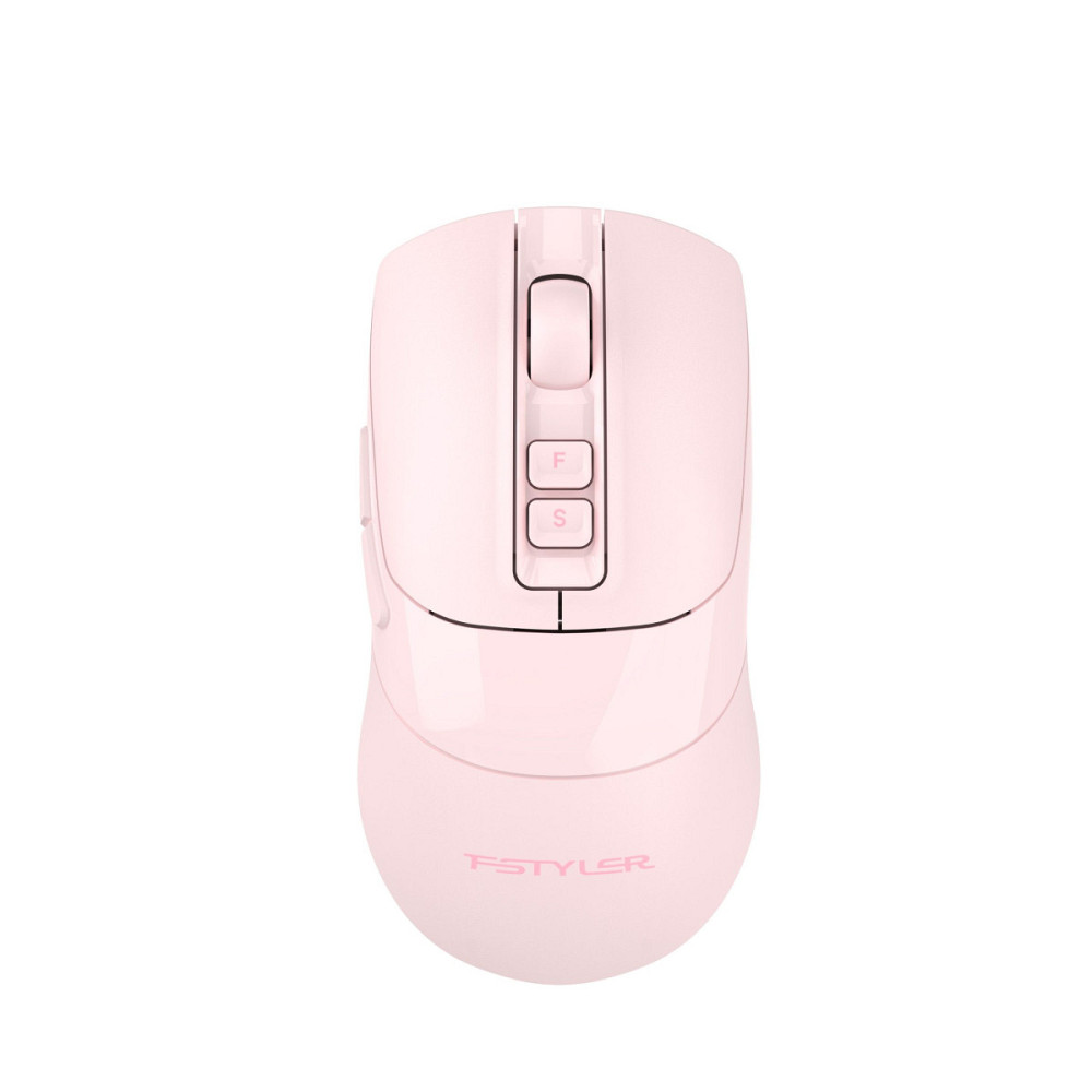 Мышь компьютерная безпроводная A4Tech Fstyler FB50C Plus (Pink) розовая Київ - зображення 1