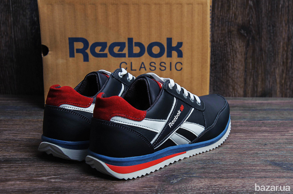 Мужские кожаные кроссовки Anser Reebok NS blue Киев - изображение 9