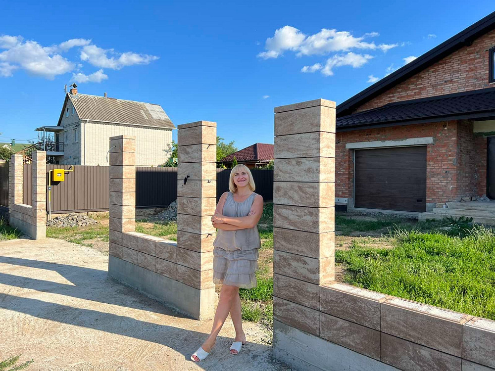 Паркан з блоків в стилі Лофт, паркан Ранчо і паркан Жалюзі від виробника Наша Хата ворота та паркани Херсон - изображение 5