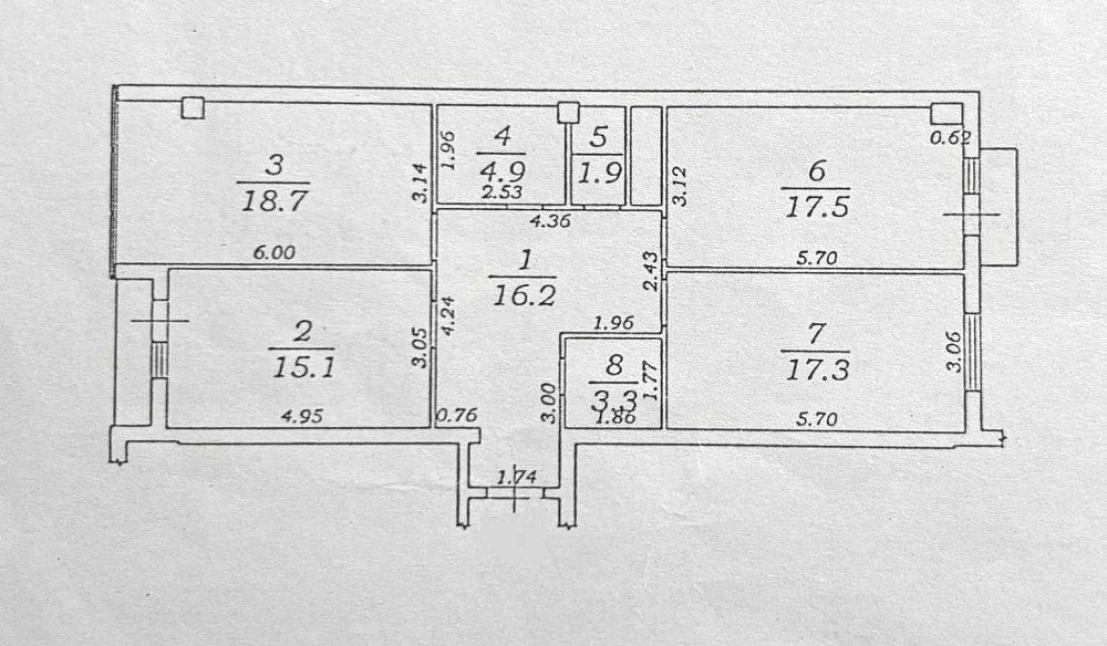 долгосрочная аренда 3-к квартира Одесса, Киевский, 18000 грн./мес. Одесса - изображение 8