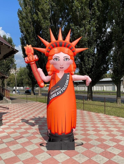 Надувной человечек пицца машущий рукой Київ - зображення 6