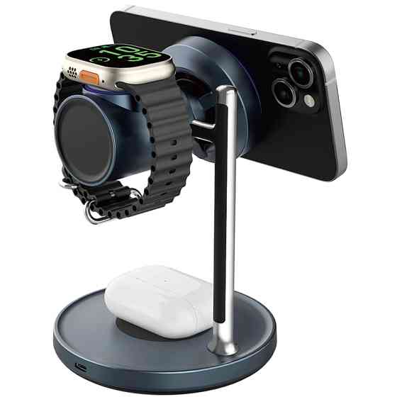 БЗУ WIWU Wi-W041 Space Qi2 3 in 1 wireless charger Херсон