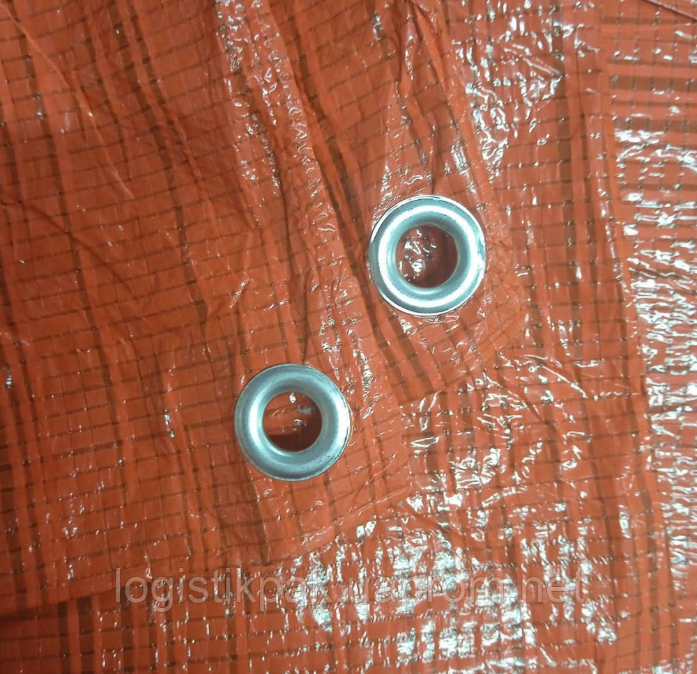 Тент  80г/м2  6*12м двухцветный зелёно-оранжевый тент от солнца Харьков - изображение 9