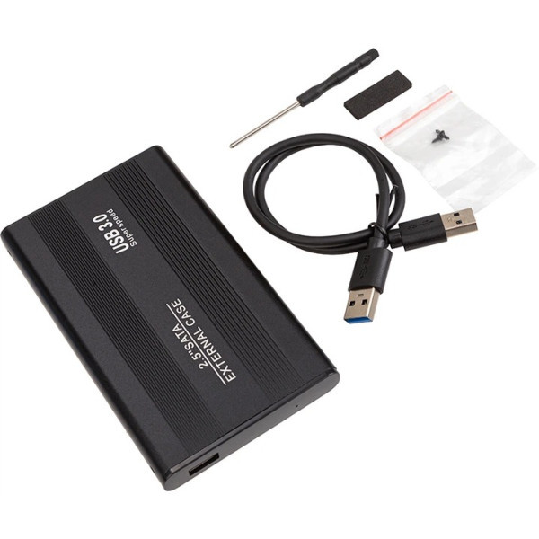 Зовнішня кишеня PowerPlant SATA HDD 2.5 USB 3.0 (HC380008) Black Харків - зображення 3