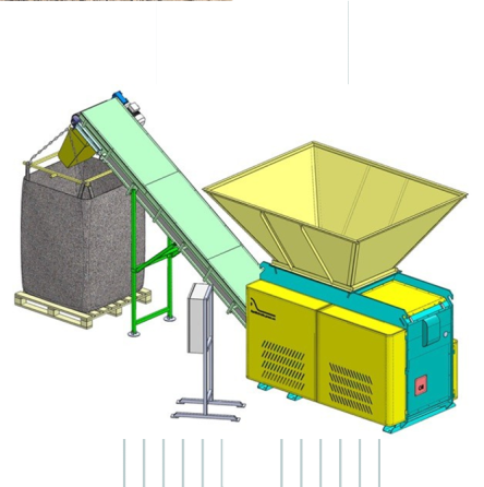 Шредер Дробарка подрібнювач деревини Малин
