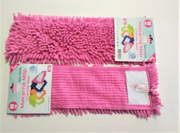 Сменная насадка МОП из микрофибры шиньон "Chenille", розовый, (1000 пальцев) 40 см Київ - зображення 1
