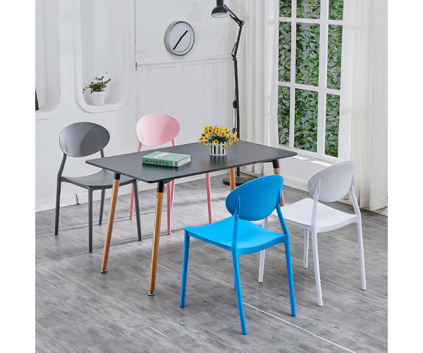 Стіл Нурі обідній дерев'яний 120х80 см чорний Дніпро - зображення 2