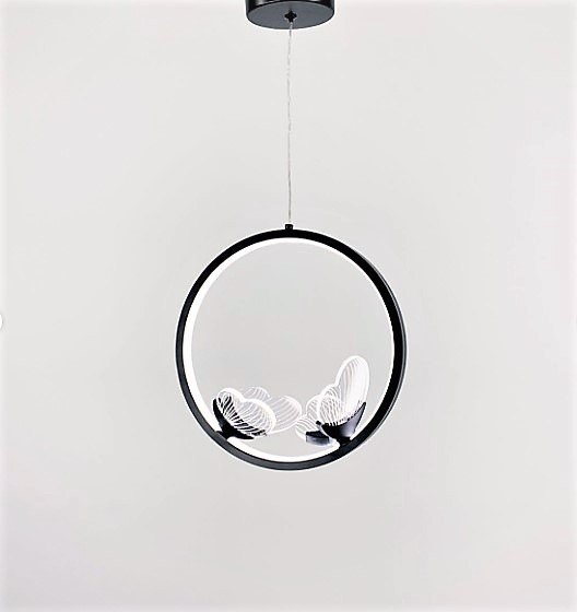 Люстра стельова LED C18-bk-k Чорний 35-200х25х10 см. Киев - изображение 1