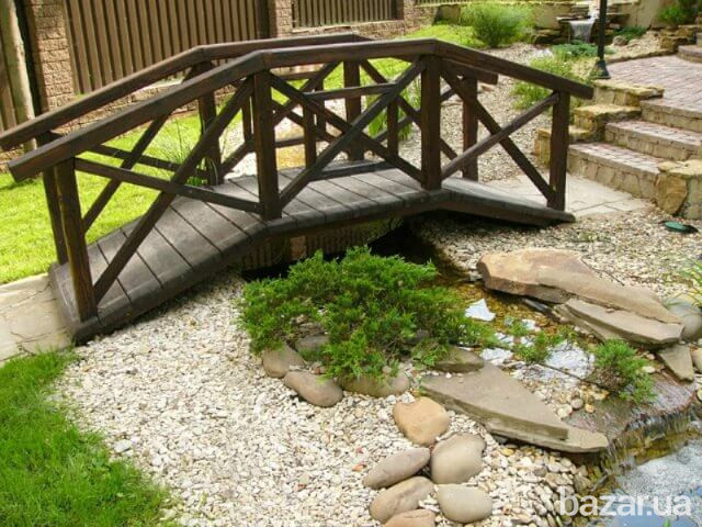 Місток садовий.Місток з дерева.Мостик деревянный декоративный. Мостик из дерева. Декоративный мостик Київ - зображення 1