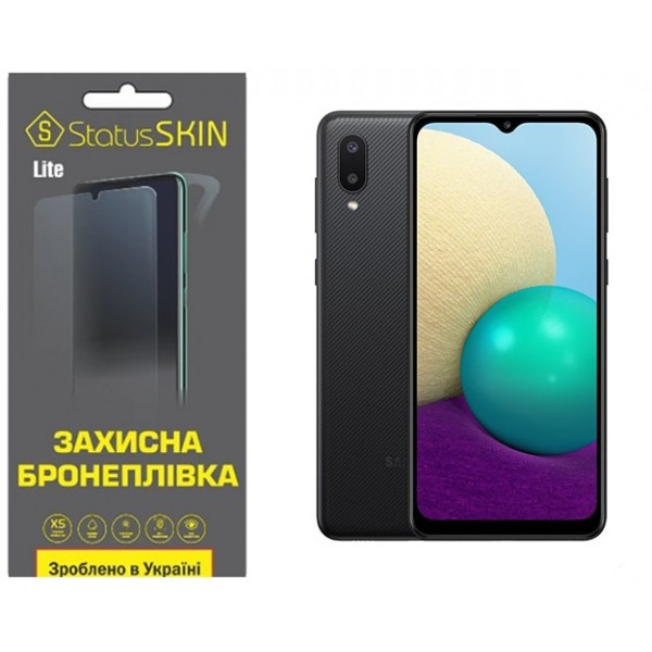 Поліуретанова плівка StatusSKIN Lite для Samsung A02 A022 Глянцева (Код товару:33559) Харьков - изображение 3