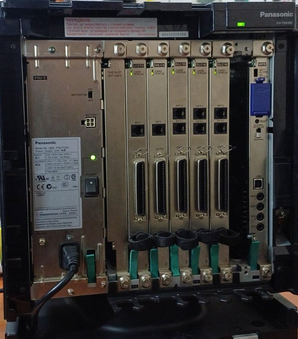 Panasonic KX-TDA100UA, цифрова атс, 56 внутрішніх аналогових ліній Киев - изображение 2