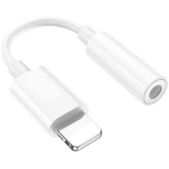 Перехідник Hoco LS34 Lightning to 3.5mm White Харьков