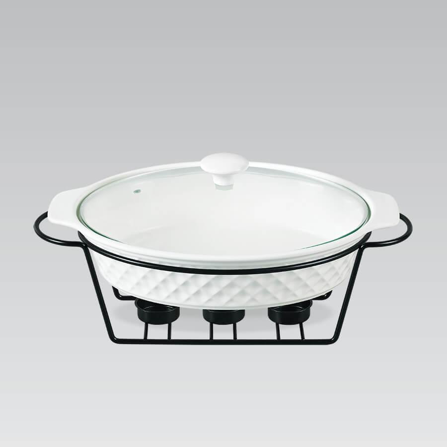 Мармит овальный керамический Maestro 2,3 л MR-11559-74 Одеса - зображення 1