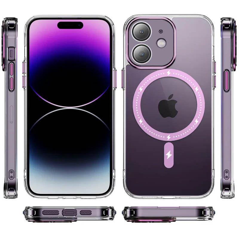 Чехол TPU+PC Colorful with Magnetic Fit для Apple iPhone 12 (6.1") Херсон - зображення 2