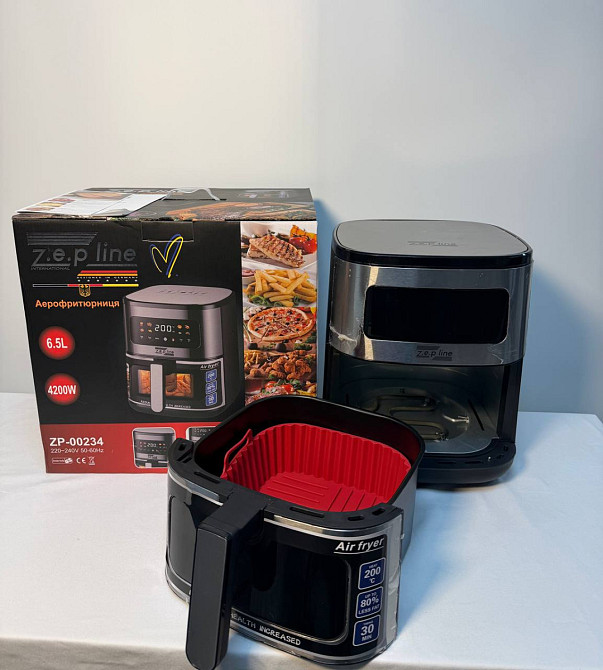 Аэрогриль мультипечь на два тэна с силиконовой формой Zepline ZP-00234 6.5 л 4200 Вт Киев - изображение 4