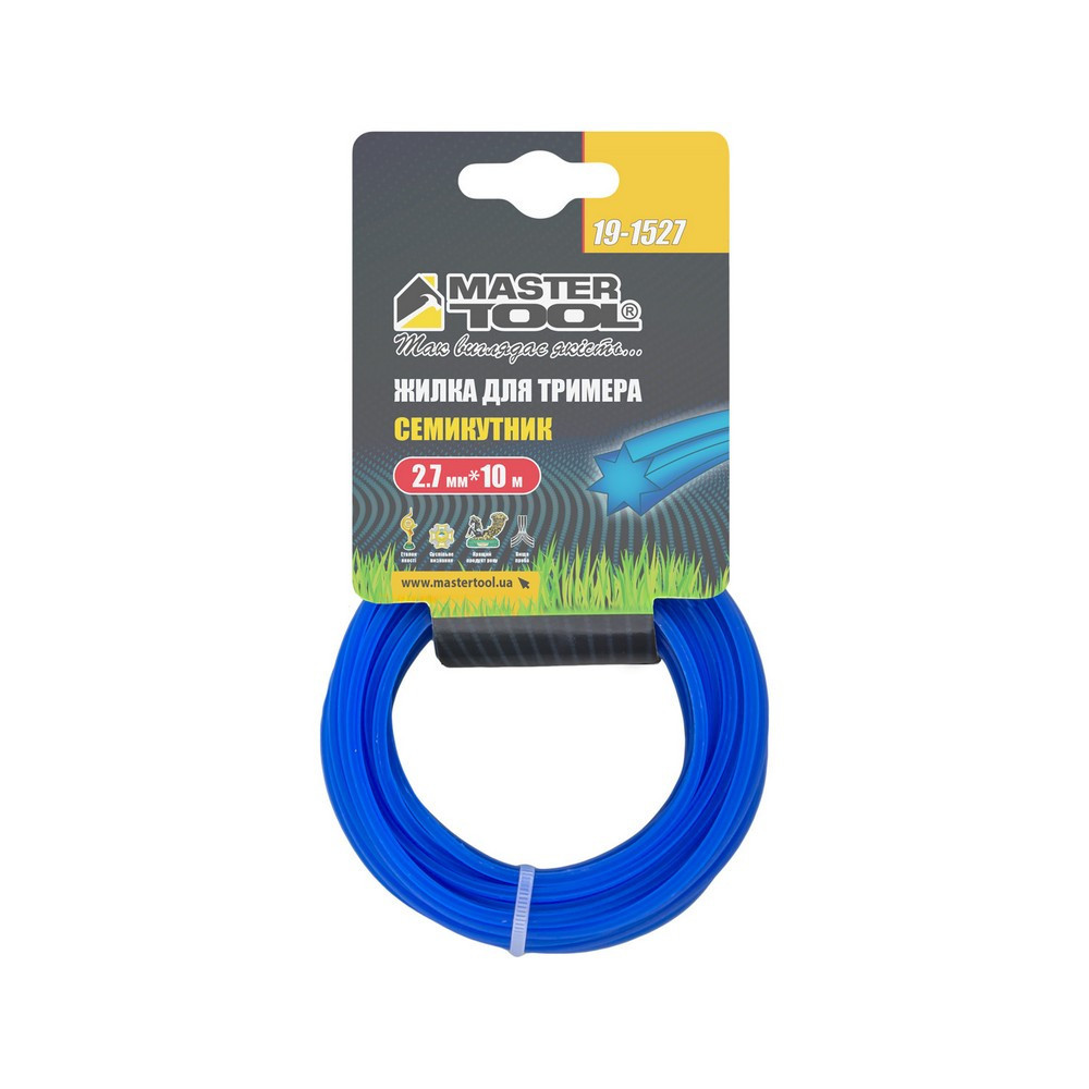 Леска для триммера MASTERTOOL СЕМИУГОЛЬНИК 2,70 мм 10 м 19-1527 Харків - зображення 2