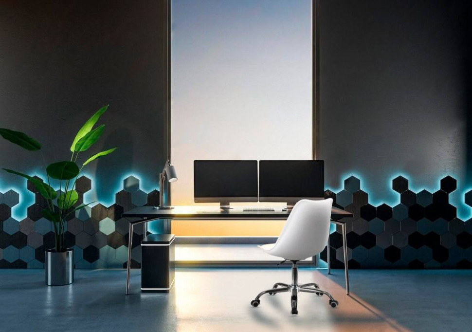 Офісне крісло Астер біле Дніпро - зображення 5