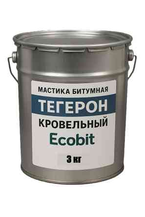 Тегерон Кровельный Ecobit ведро 3,0 кг - кровельная битумная мастика ДСТУ Б В.2.7-108-2001 Дніпро