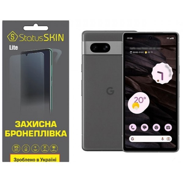 Поліуретанова плівка StatusSKIN Lite на екран Google Pixel 7a Глянцева Харьков - изображение 1