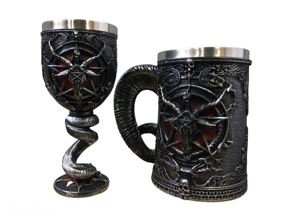 Подарочный набор Кухоль Бокал 3 Игра Престолов Бафомет Подарок Київ - зображення 9