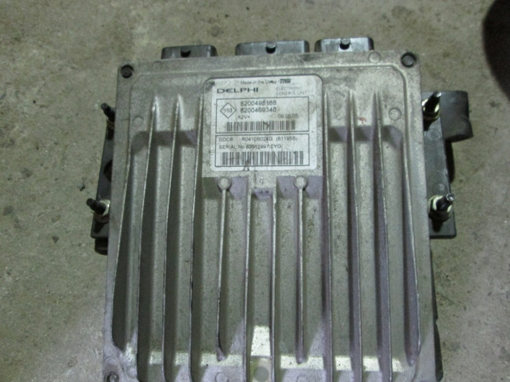Блок управления двигателем Renault Kangoo 1.5 dci 2003-2007 (8200498168) Ковель - зображення 1