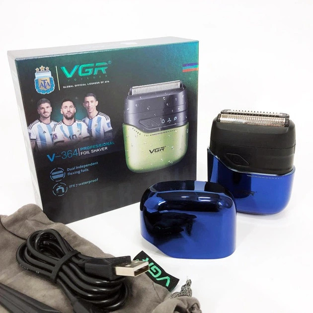 Электробритва VGR V-364 BLUE синяя Киев - изображение 4